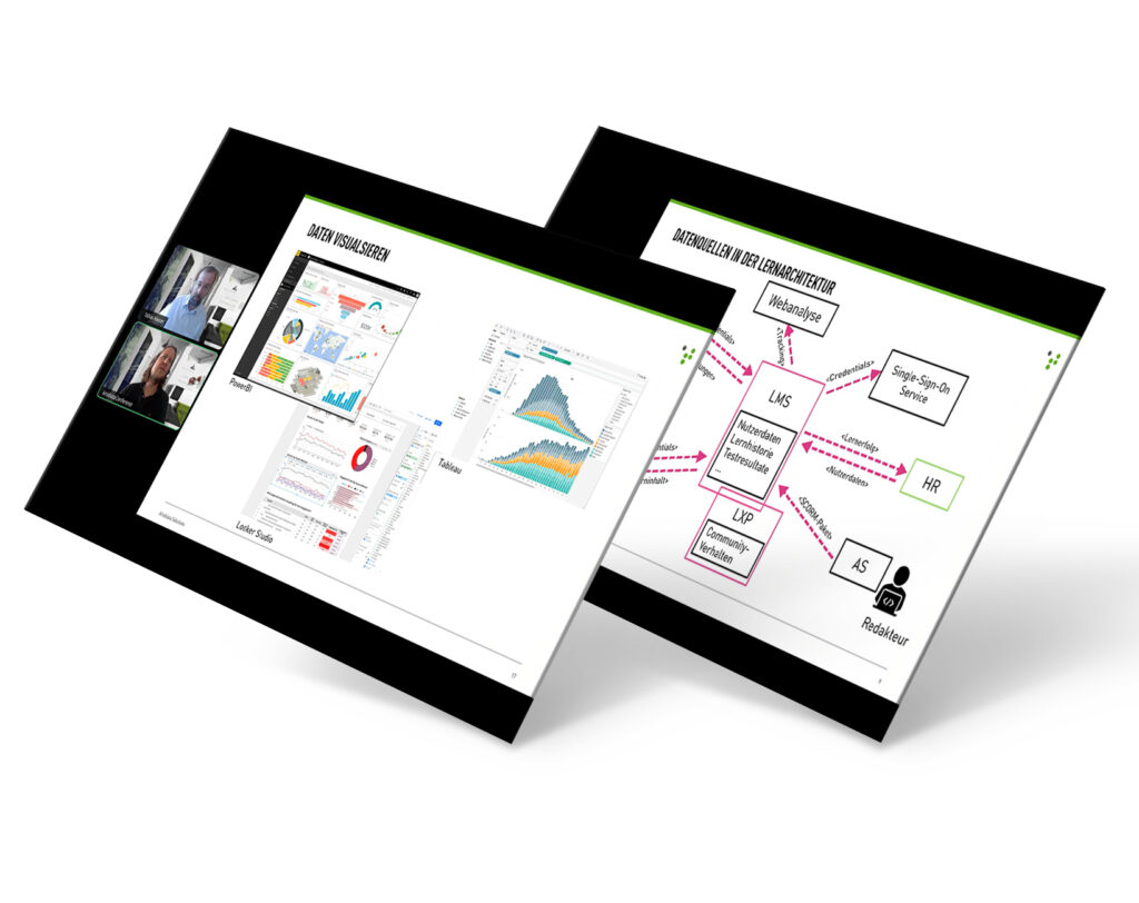 Screenshots aus dem Webinar