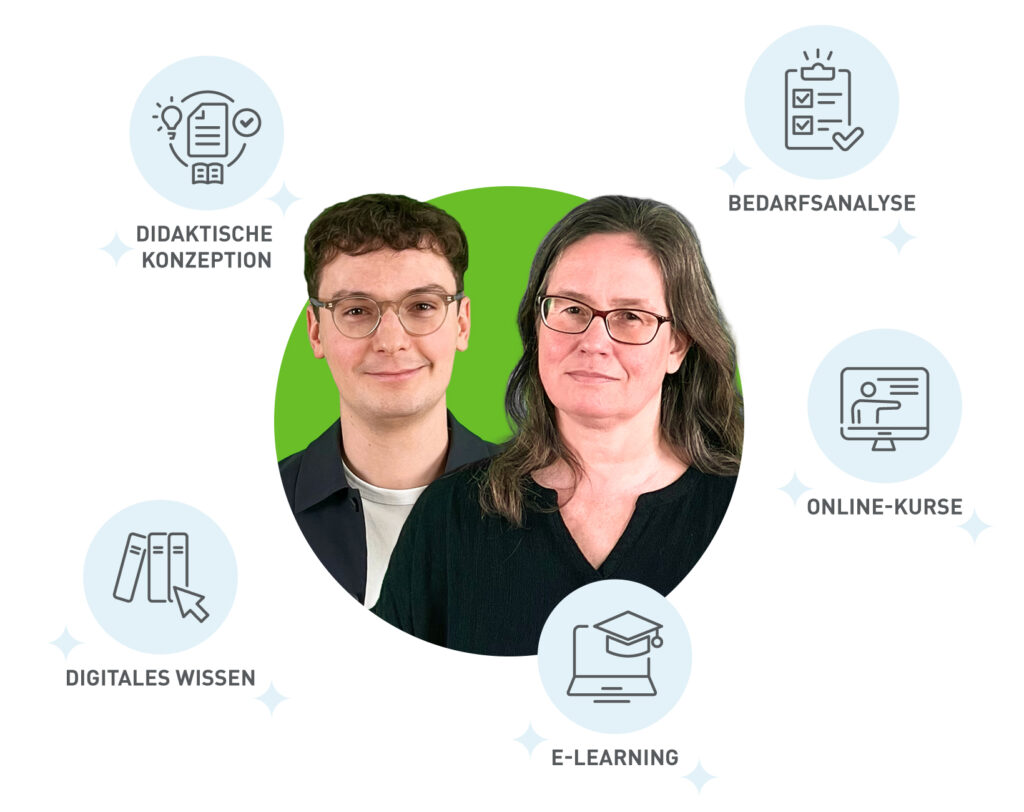 Speakergrafik mit Sonja Haanraads und Nathan Shakespear